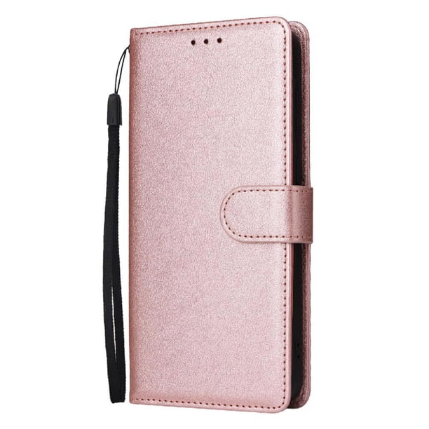 Funda Cartera para Samsung Galaxy A16 5G con Tarjetero, Soporte y Cordón - Protección Oro rosa