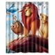 thumbnail image 1 of Cortina de ducha de El Rey León, juego de cortinas de baño con ganchos, tamaño 60 x 72 pulgadas, 1 of 3