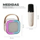thumbnail image 2 of Mini Parlante Karaoke Bluetooth Con Microfono Portatil Beige, 2 of 5