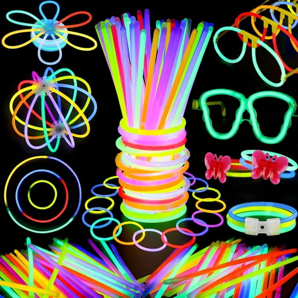 Glow Sticks Party Favors BUDI, 467 unidades, para niños y adultos, 20 ml, 8 colores