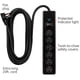 thumbnail image 2 of Cable de extensión GE Surge Protector de 6 salidas y 20 pies, 800 julios, 2 of 7