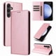 thumbnail image 5 of Funda Cartera para Samsung Galaxy S24 FE con Ranuras Tarjetas y Soporte - Protección Completa Oro rosa, 5 of 5