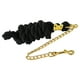 thumbnail image 2 of Cuerda De Guía De Caballo De Algodón Trenzado Con Accesorios De Cadena Negro 3 Metros, 2 of 5