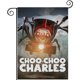 thumbnail image 1 of Choo-Choo Charles-bandera de jardín temática. Regalo perfecto para fans, amigos y familiares, ideal para actividades al aire libre y decoración de fiestas.28CM*45CM, 1 of 5