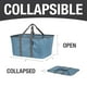 thumbnail image 3 of Bolsa Organizadora CleverMade Cesta de Tela Plegable para Ropa Sucia 2 Unidades Azul Vaquero, 3 of 6