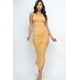 thumbnail image 1 of Vestido Largo Sin Mangas Con Fruncido Lateral Y Abertura, 1 of 5