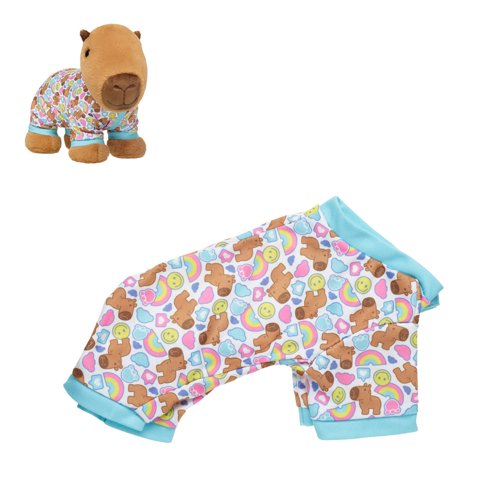Pijama Build A Bear Capibara Colección Arcoíris