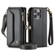 thumbnail image 2 of CaseMe Funda de Cuero for iPhone 16 Pro de 6.3 Pulgadas con Billetera [Bloqueo RFID] con Ranura para Billetes con Zíper y 7 Tarjeteros, Correa de Hombro y Muñeca Magnética de Cuero PU Suave, Funda de, 2 of 13