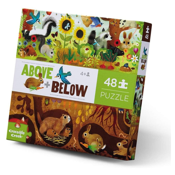 Puzzle Arriba y Abajo Jardin 48pcs Crocodile Creek