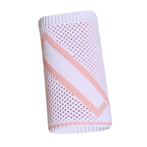 Ioensy - Muñequera Elástica Suave Para Tenis, Muñequera Para Ejercicio, Ejercicio, Yoga, Blanco Y Rosa