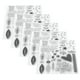 thumbnail image 3 of 5 sellos transparentes de goma TPR para manualidades, diarios, arte, accesorios con múltiples patrones, 3 of 11