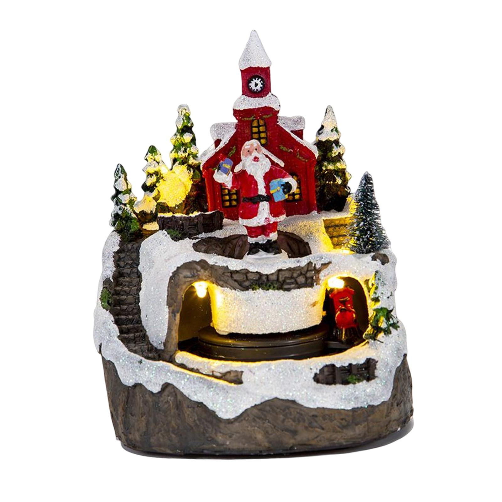 Bothyi - Figuritas De Resina Estatuas Decorativas De Navidad Para Dormitorio Restaurante Vacaciones Santa