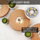 thumbnail image 2 of Soporte de luz Bituulor de madera LED 10 cm alimentado por baterías, 2 of 7