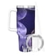 thumbnail image 3 of Merlina Addams Vaso aislado de acero inoxidable con asa, diseño temático, regalo para familia, amigos y fans; incluye pajita y encaja en el portavasos estándar, 40 oz, 3 of 6
