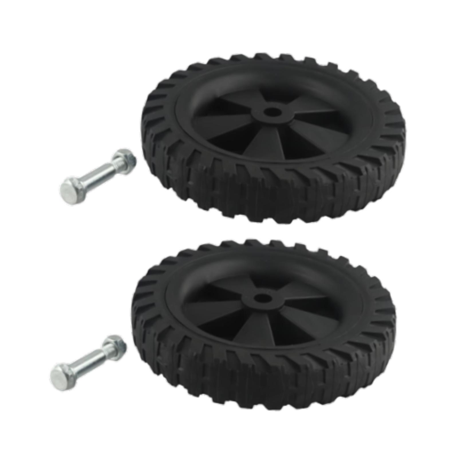 Ioensy - 2 Ruedas Para Compresor De Aire, Color Negro, Fáciles De Instalar Y Silenciosas