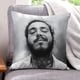 thumbnail image 1 of Posty Austin / Post Malone Fundas de almohada de terciopelo con tema, regalos de funda de almohada, decoración para el hogar, cojín de lanzar, regalo de cumpleaños para fans y parejas. 50cm x 50cm., 1 of 6