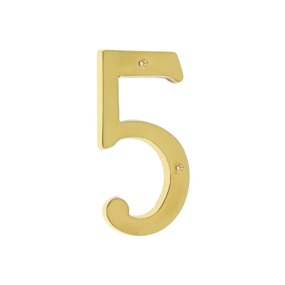 Números para casa Bebarley de latón macizo brillante premium de 7.62 cm