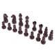 thumbnail image 1 of Piezas de ajedrez de plastico de repuesto de 16 piezas / piezas de ajedrez marrones, 1 of 5