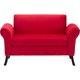 thumbnail image 1 of Banqueta Lua Con Respaldo 2 Cuerpos Felpa Rojo, 1 of 6