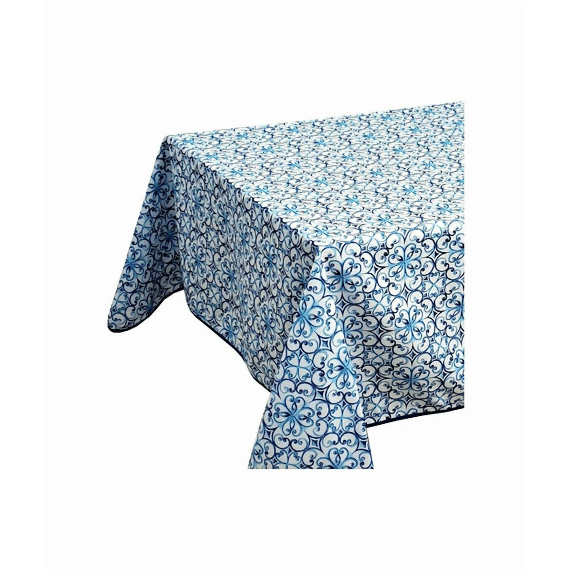 Genérico - Mantel Bistrech Estampado Rectangular Hac2621 150x230 Cm, Multicolor