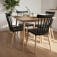 thumbnail image 2 of Comedor Mesa Cosmo Natural 70x70 cm + 4 Sillas Windsor Negro, 2 of 4