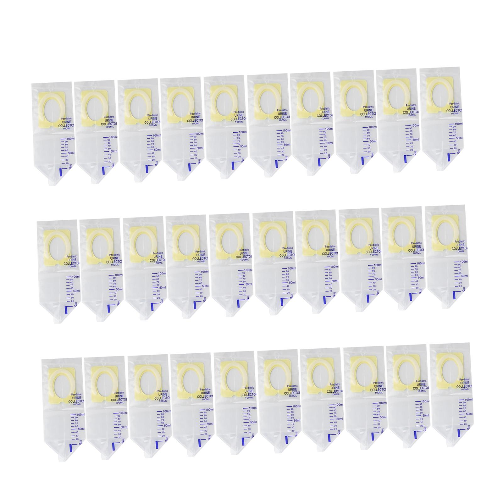 Ioensy - 30 Bolsas De Orina Pediátricas, Transparentes, Para Niños, Para Camping, Viajes, 100 Ml