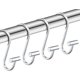 thumbnail image 1 of Ganchos metálicos para cortina de ducha, juego de 12, resistentes a la corrosión, con forma de S, para colgar cortinas, utensilios de cocina, ropa y toallas., 1 of 5