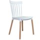 thumbnail image 2 of Silla S-51 Blanco / Cafe Claro, 2 of 5