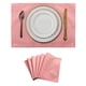 thumbnail image 1 of XmhyTop Juego de 6 Manteletes Individuales Texturizados Clásicos, Resistentes a Manchas, Ideal para Barbacoas y Mesas de Comedor, Estilo E, 48*33cm, Rosa, 1 of 5