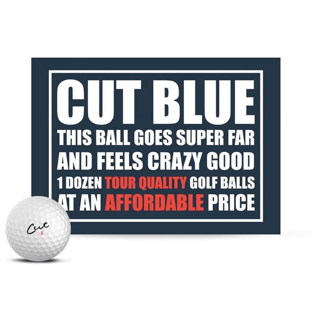 Pelotas Golf Cut Golf Blue 4 Capas Uretano 12 Unidades Blancas | Lider