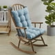 thumbnail image 1 of Cojín para mecedora Sweet Home Collection, almohadillas premium con mechones 1 unidad (paquete de 1), color verde azulado, 1 of 3