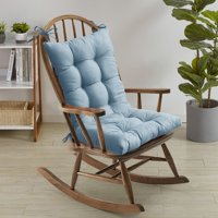 Cojín Para Mecedora Sweet Home Collection, Almohadillas Premium Con Mechones 1 Unidad (Paquete De 1), Color Verde Azulado