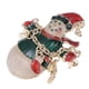 thumbnail image 4 of esmalte de diamantes de imitación mu?eco de nieve mu?eco de nieve árbol ángulo broche Navidad snowman arranque, 4 of 5