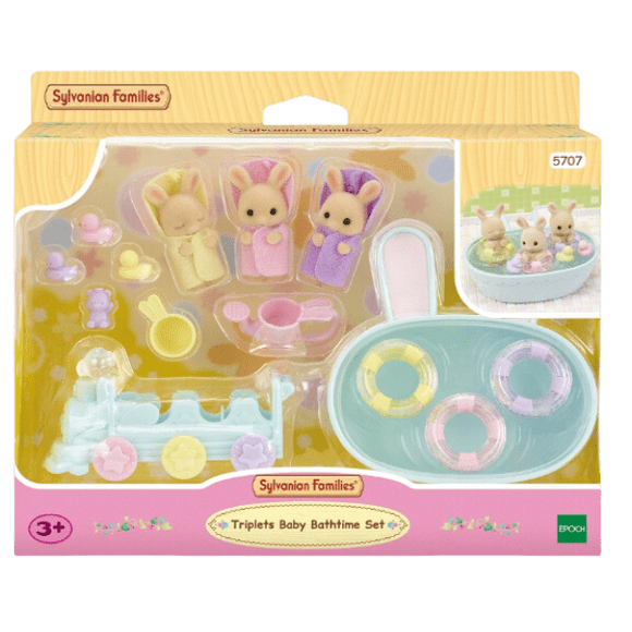 Epoch Sylvanian Families Triplets Baby Bathtime Set 5707