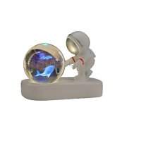 Genérico - Lampara Cristal Bola Astronauta Luz Brillante Usb Lau