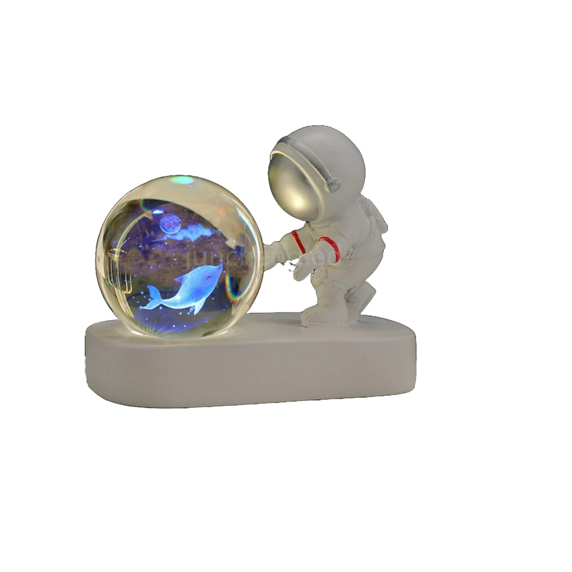 Genérico - Lampara Cristal Bola Astronauta Luz Brillante Usb Lau