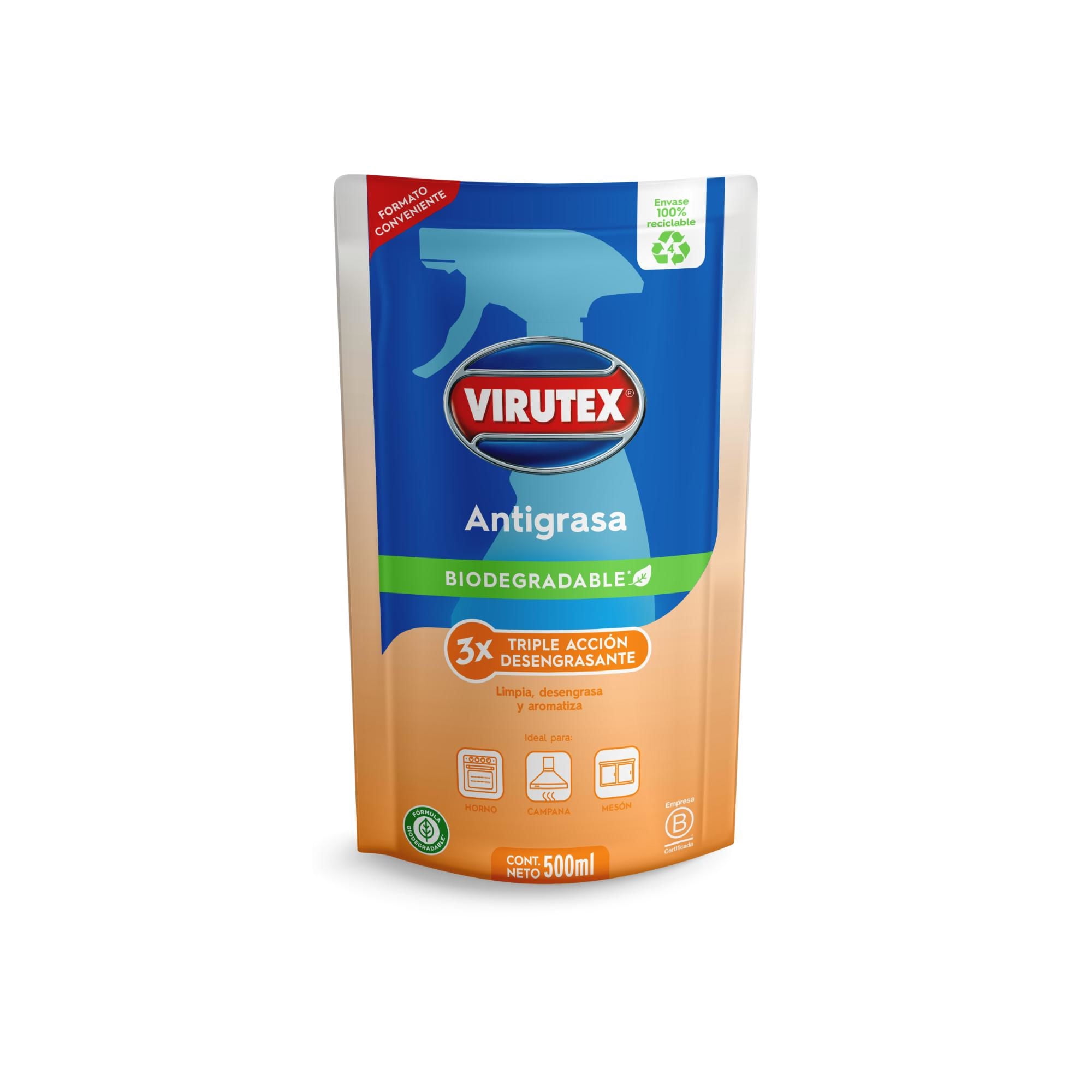 Limpiador Antigrasa Líquido Doypack 500 ml Virutex