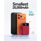 thumbnail image 3 of Cargador portátil INIU 20000mAh 22,5 W de carga rápida rojo, 3 of 8