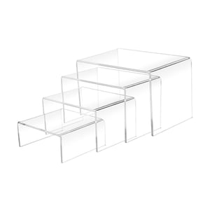 Magideal - Elevador De Exhibición Acrílico, Estante De Exhibición Coleccionable, Juego Elevador De Acrílico Transparente Para Gafas, Venta Al Por Menor/Tienda De