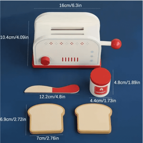 Genérico - Tostadora Juego De Cocina De Madera