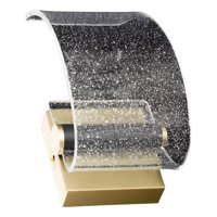 Genérico - Lámpara Pared Led Elegante Dorada Acrílico Decorativa Jhn