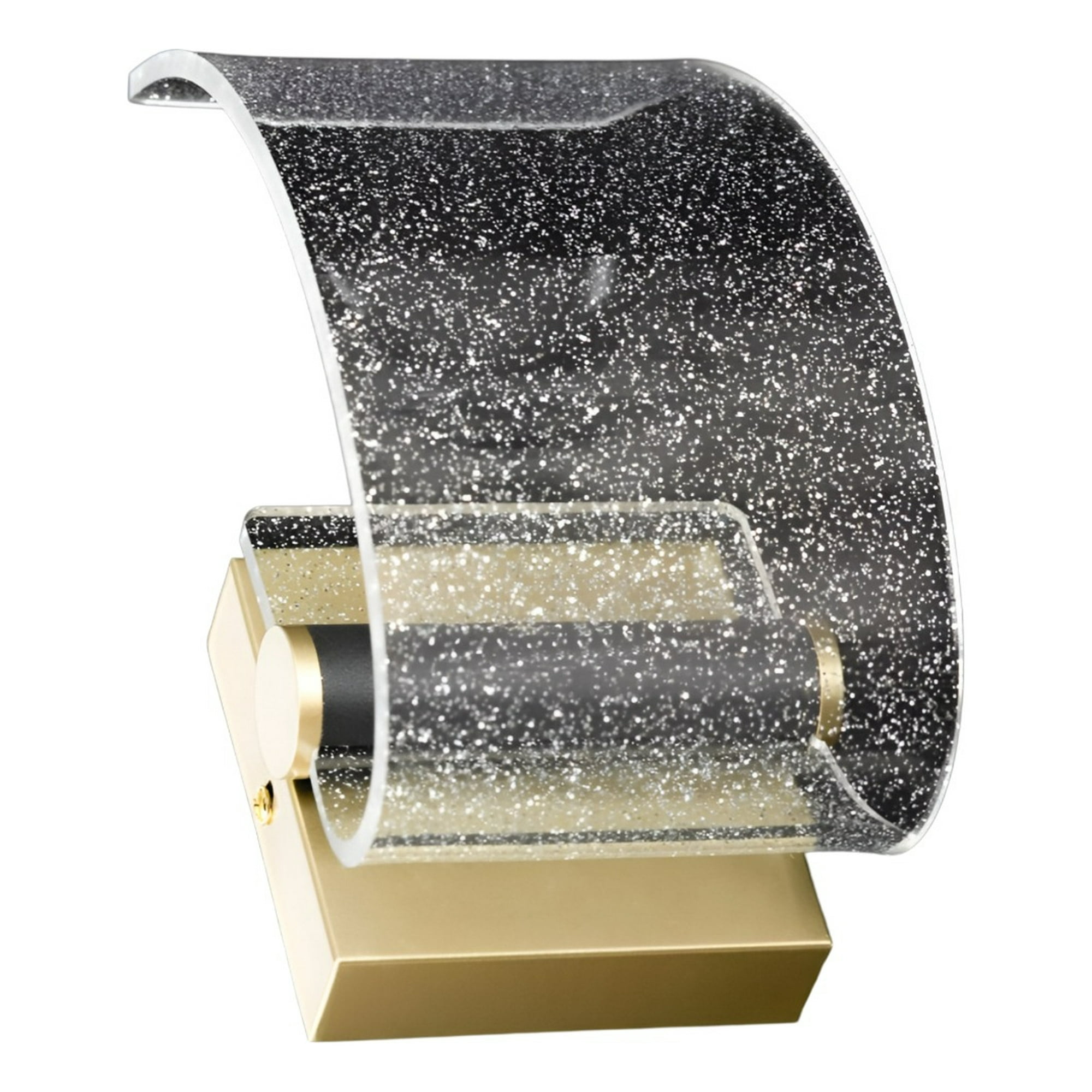 Genérico - Lámpara Pared Led Elegante Dorada Acrílico Decorativa Jhn