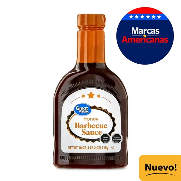 Salsa Barbecue Sweet Honey Botella, 510 g