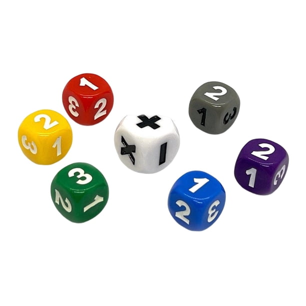Juego de dados de enseñanza de acrílico de 7 piezas, dados de juego de mesa, desarrolla habilidades matemáticas para niños, juguetes, juegos de mesa,