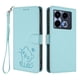 thumbnail image 1 of Funda Volteable con Diseño de Gato para Infinix Note 40 Pro Plus 5G, Verde Claro, 1 of 6