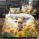thumbnail image 3 of Juego de funda nórdica con estampado de jirafa de dibujos animados, funda de edredón de microfibra suave, decoración de dormitorio, juegos de ropa de cama antialérgicos para niños, adolescen, 3 of 3