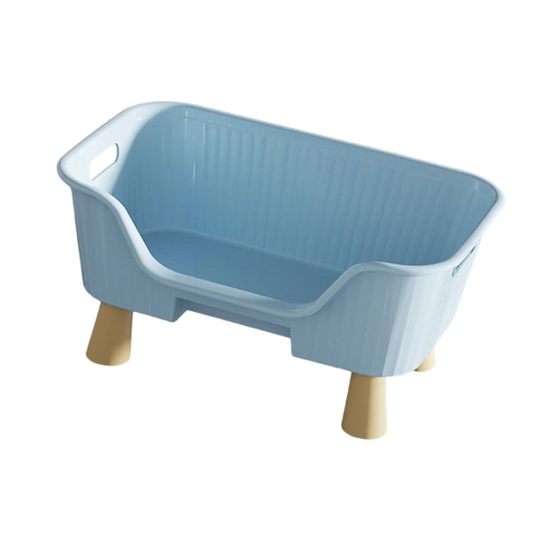 Cama hamaca para mascotas, mueble universal, salón, fácil de limpiar, centro de actividades REST, cama elevada para gatos, nido para dormir para gatos M azul
