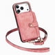 thumbnail image 2 of Funda Tipo Cartera con Correa Cruzada para iPhone 17 Pro Max Protección Contra Golpes Rosa, 2 of 6