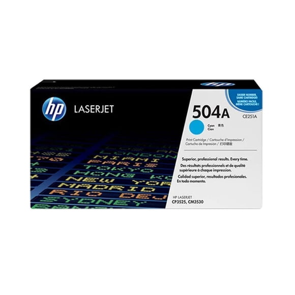 Toner HP N°504A CE251A CYAN 7.000 páginas