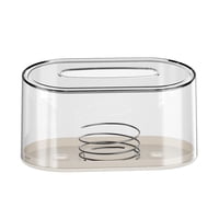 Bothyi - Caja De Pañuelos Con Resorte Para Servilletas, Para Oficina, Mesa, Restaurante, Transparente